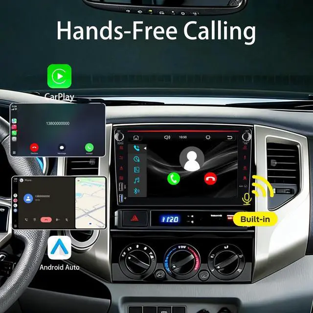 Alt view image 4 of 5 - YZKONG Linux Car Stereo Toyota Tacoma 2005-2015 Wireless CarPlay