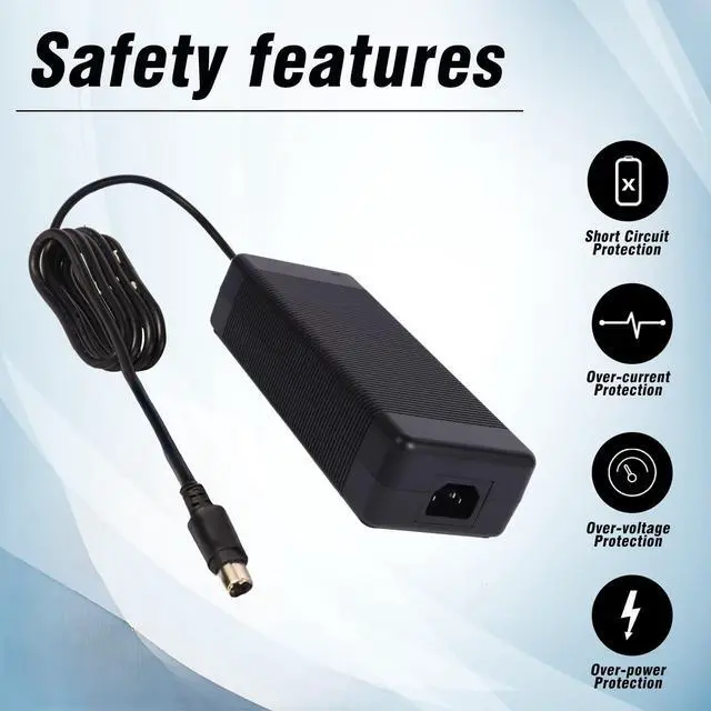 Alt view image 2 of 5 - Power Supply Adapter 4-Pin 48V 3.75A Compatible with Swann NVR16-8580 16 Ch 4k Network Video Recorder Ultra HD CCTV Security System NVR16-8580RN NVR-168580 FJ-SW2028A48003850 FJ-SW2028A48003750