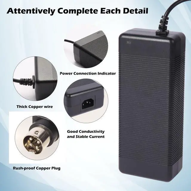 Alt view image 4 of 5 - Power Supply Adapter 4-Pin 48V 3.75A Compatible with Swann NVR16-8580 16 Ch 4k Network Video Recorder Ultra HD CCTV Security System NVR16-8580RN NVR-168580 FJ-SW2028A48003850 FJ-SW2028A48003750