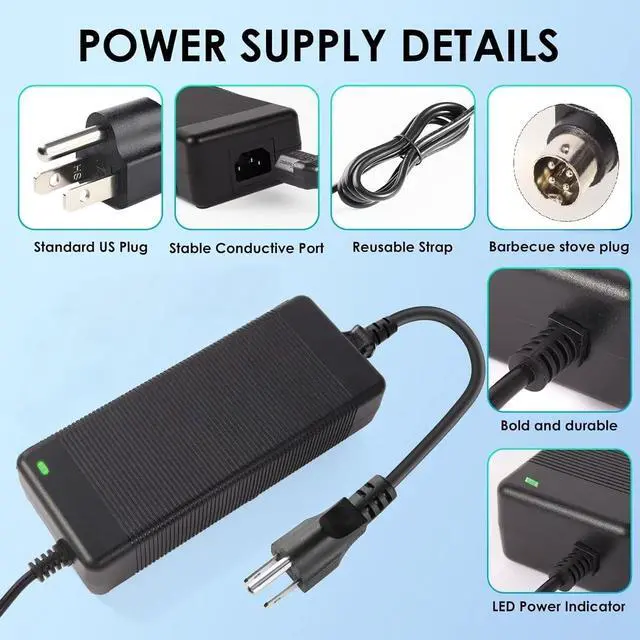 Alt view image 3 of 5 - Power Supply Adapter 4-Pin 48V 3.75A Compatible with Swann NVR16-8580 16 Ch 4k Network Video Recorder Ultra HD CCTV Security System NVR16-8580RN NVR-168580 FJ-SW2028A48003850 FJ-SW2028A48003750