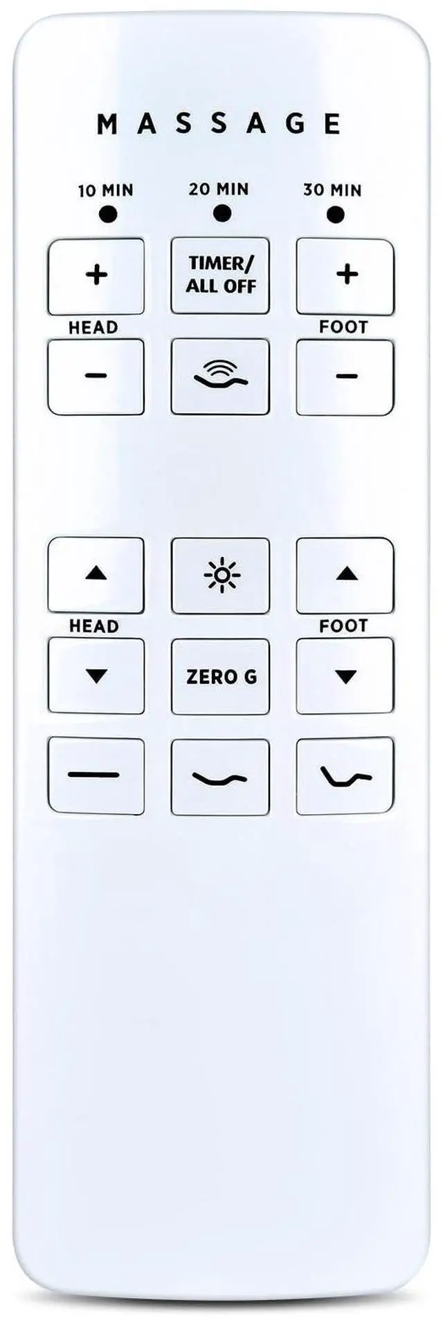 Main image of RYQIF RF258C 76398 79016 Replacement Remote Contro Compatible with Okin Serta Motion Perfect II III Ergomotion V400 V330 E6 Adjustable Bed Base