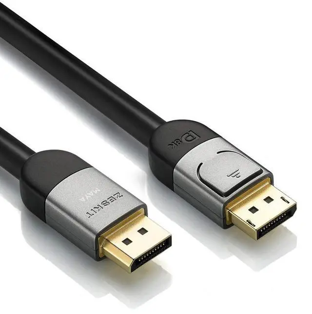 Alt view image 4 of 4 - Zeskit Maya Certified DP 1.4 Cable, 4K 120Hz 8K 60Hz 1440p 144Hz 240Hz HDR 32.4Gpbs HBR3 (16ft, No Braided Jacket)