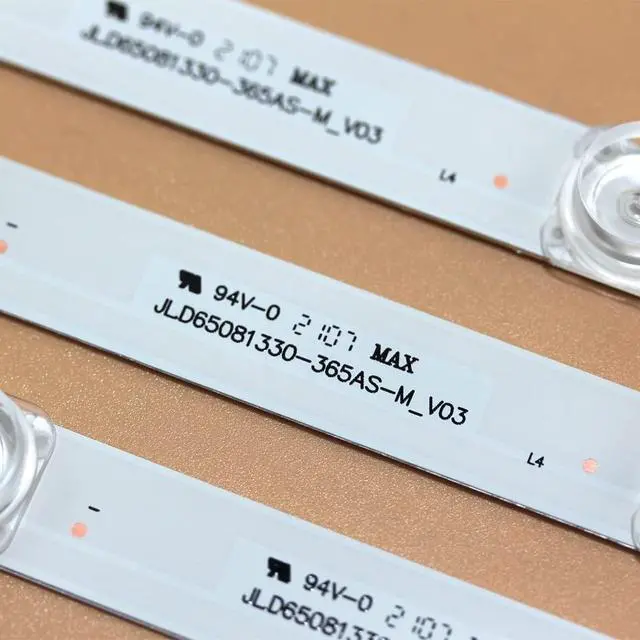 Alt view image 5 of 5 - GuuYebe 6 Pieces LED Backlight Strip TV Replacement Part for JL.D65081330-365AS-M 65HR330M08A1 65S421 65S425 65S423 65S425TGAA 65 inch TVs