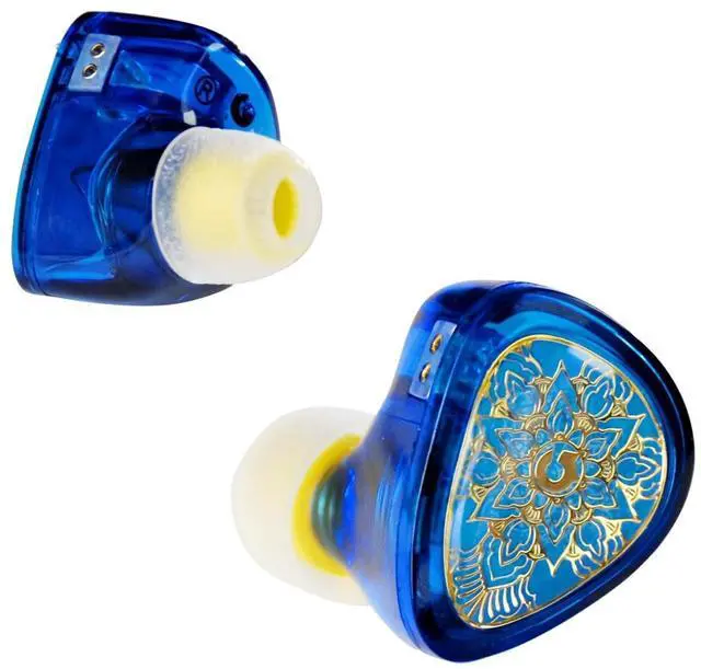 Alt view image 3 of 5 - TANGZU Shangguan Wan'er II, High-Resolution Audiophile Headphones with Zinc Alloy Cavity, 10mm TPLX Driver, 0.78mm 2-Pin Detachable Cable (Blue 3.5 mm with Mic)