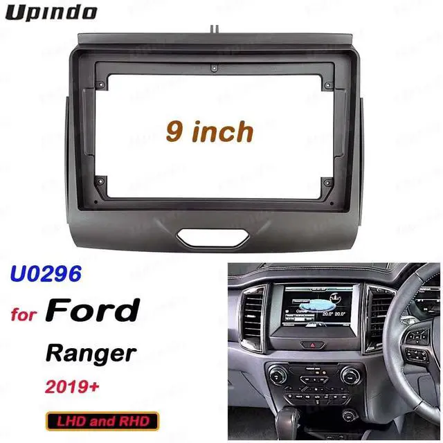 Alt view image 2 of 5 - 9Inch 2Din Installation Dash Kit Fits for Ford Ranger Edge Everest 2015-2020 High Aftermarket Android Car Radio Stereo Mounting Fascia Panel