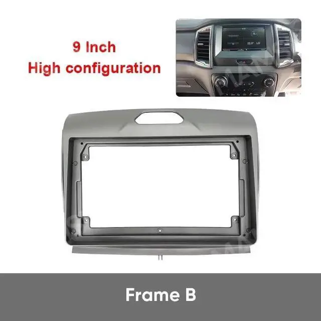 Alt view image 4 of 5 - 9Inch 2Din Installation Dash Kit Fits for Ford Ranger Edge Everest 2015-2020 High Aftermarket Android Car Radio Stereo Mounting Fascia Panel