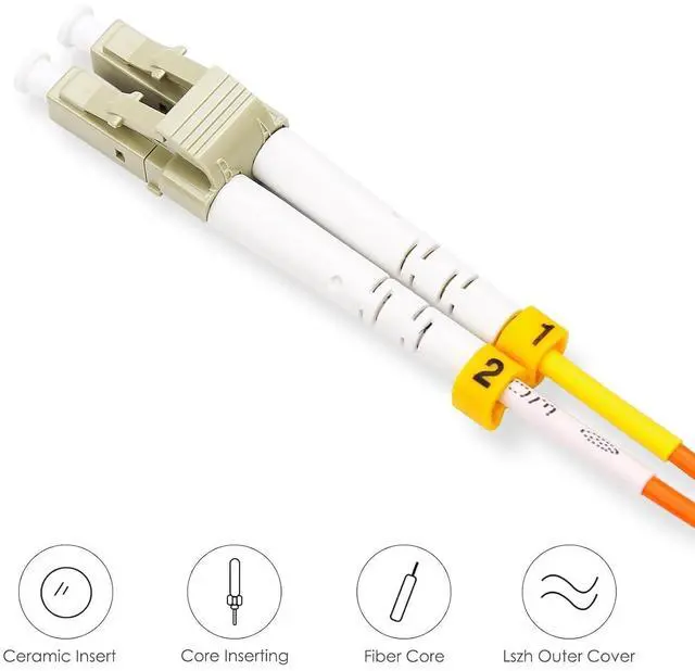 Alt view image 4 of 4 - LC Fiber Patch Cable 50/125um Multimode Duplex OM3 PureOptics- 3FT-LC to LC Fiber Patch Cable 50/125um DY1172X-5B/52 EVXXX01303OO
