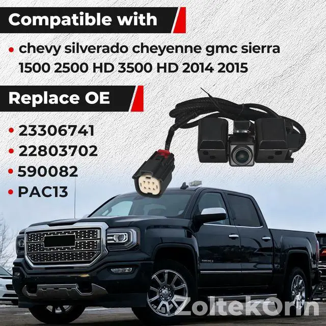 Alt view image 2 of 5 - ZoltekOrin OEM Backup Camera 23306741 Reverse Parking Assist Camera