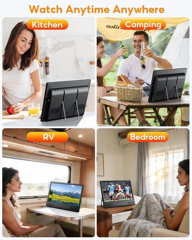 Alt view image 2 of 3 - Desobry 11.6 Inch Small Smart TV