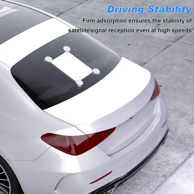 Alt view image 4 of 5 - WXOXHE Starlink Mini Mount - Strong Suction Cup Car Mount, No Tools Needed for Windshield, Sunroof, RV & Boat ^^ Stable Signal Mounting Kit (White)
