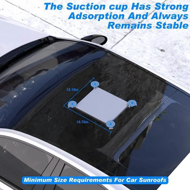 Alt view image 5 of 5 - WXOXHE Starlink Mini Mount - Strong Suction Cup Car Mount, No Tools Needed for Windshield, Sunroof, RV & Boat ^^ Stable Signal Mounting Kit (White)