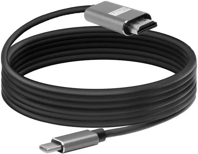 Alt view image 2 of 5 - BoxWave Cable Compatible with Miktver Portable Monitor (10.5 in) - SmartDisplay Cable - USB Type-C to HDMI (6 ft), USB C/HDMI Cable - Jet Black
