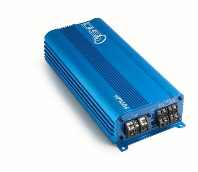 Main image of Down4Sound MM1604 Mini Maxx Blue 600W RMS Mini 4-Channel Car Audio Amplifier