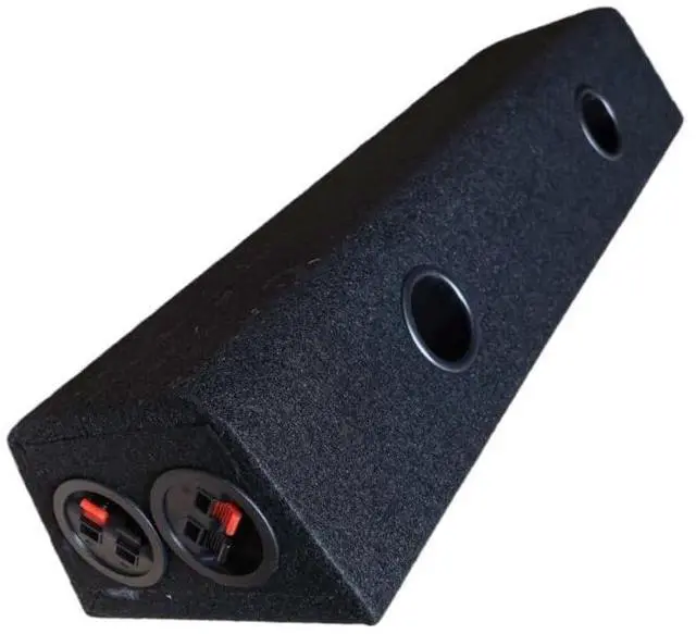 Alt view image 4 of 5 - 6.5" Black Four Hole Extended One-Piece Subwoofer Speaker Case Car Stereo Speaker Case for Car Audio Tuning