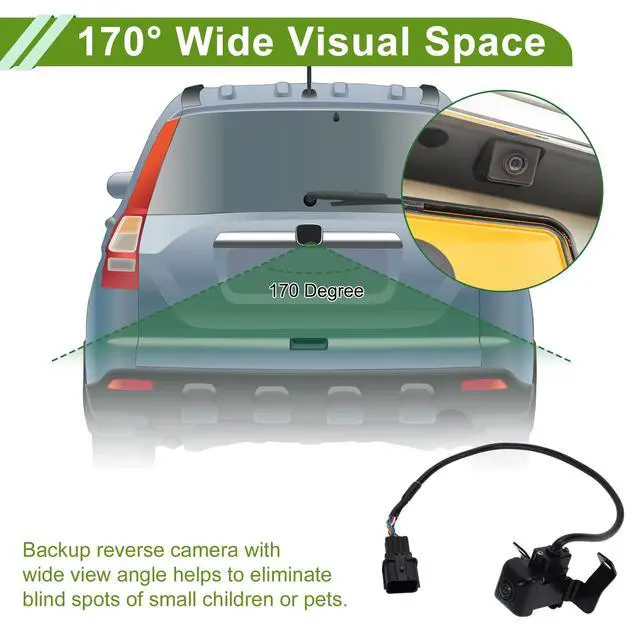 Alt view image 3 of 5 - FUELHOOD Car Park Assist Camera Rear View Backup Reverse Camera for Kia Sorento 2.4L 3.3L 2019 2020 No.99240-C6500/99240-C6501/99240C6500/99240C6501