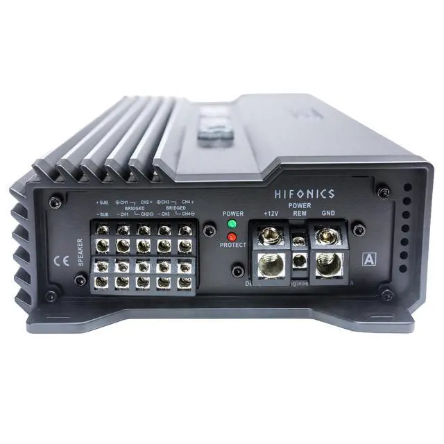 Alt view image 3 of 5 - Hifonics A2500.5D Alpha 2500 Watt 5 Channel Car Audio Amplifier, Hybrid Super D-Class Amp with MOSFET Power Supply & Bass Remote