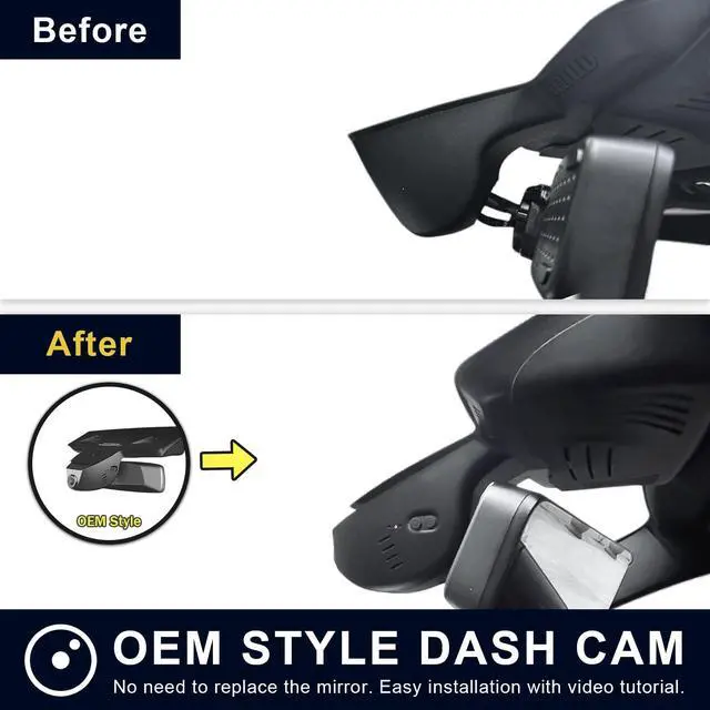 Alt view image 5 of 5 - Mangoal 4K Dash Cam Custom for BMW X4 Gen2 G02 2019-2025 X4M F98 2020-2025(Model B), X4M M40i xDrive30i, OEM Style, 2160P UHD Video, WiFi & APP, 64GB Card