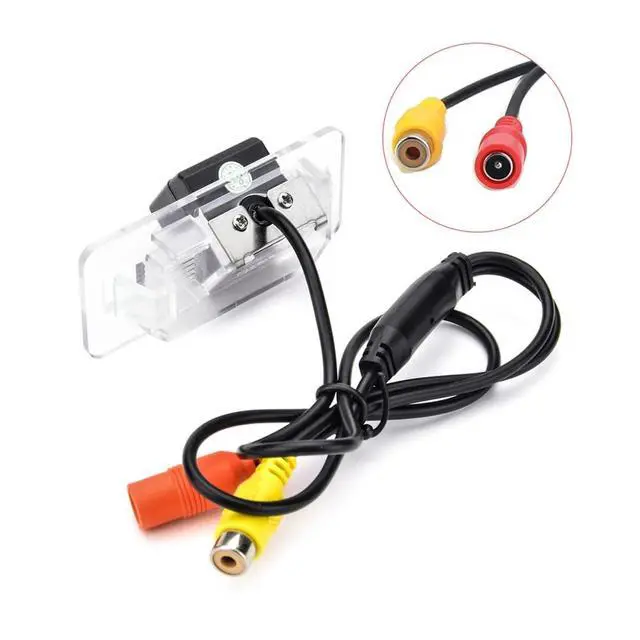 Alt view image 2 of 5 - Vlicevrn Fisheye Vehicle Car Rear View Camera Dynamic Trajectory Backup Camera for BMW 1 E82 E88 3 M3 E46 E92 E96 X1 E84 X3 E83 5 M5 E39 E60 E61 X5 E53 E70 X6 E71 (Golden Fisheye Fixed)