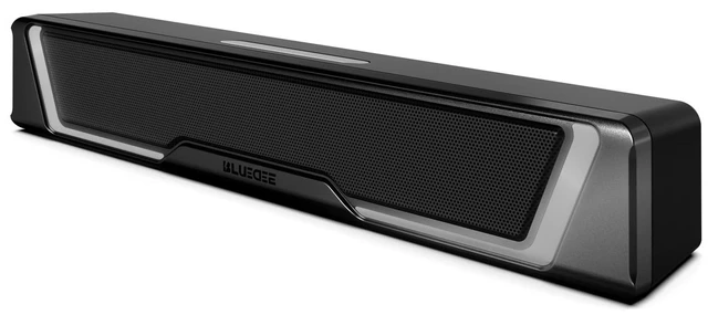 Main image of Bluedee Computer Sound Bar for Desktop PC 3.5mm Aux Input, Dynamic RGB Lighting, USB Plug & Play, Inline Control Gaming and Multimedia Speakers for Laptop and Monitor