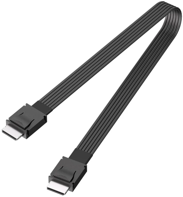Main image of Oculink SFF-8611 4i Male Cable 64Gbps, PCIe 4.0 x4 16GT/s, SAS 4.0 24Gbps
