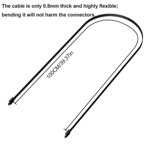 Alt view image 4 of 5 - Oculink SFF-8611 4i Male Cable 64Gbps, PCIe 4.0 x4 16GT/s, SAS 4.0 24Gbps