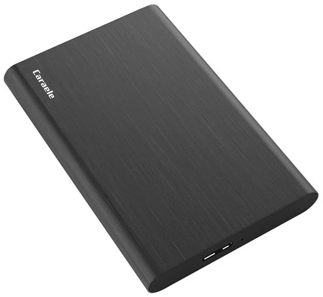 Main image of Caraele 500GB Ultra Slim Portable External Hard Drive USB3.0 HDD Storage Compatible for PC, Desktop, Laptop, MacBook, Chromebook, Xbox One, Xbox 360, PS4 (Black)
