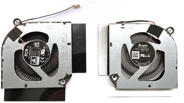 Main image of BestParts New CPU+GPU Cooling Fan Replacement for ACER Predator Helios 300 15.6'' (PH315-55), Helios 300 17.3'' (PH317-56), All-Metal Blades AeroBlade 3D CPU Fan+ABS GPU Fan, 12V Fan