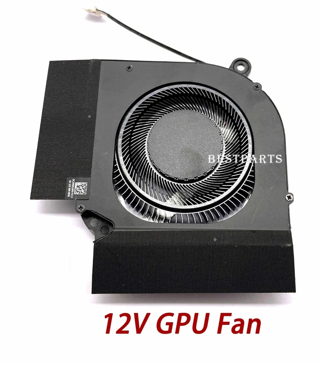 Alt view image 3 of 5 - BestParts New CPU+GPU Cooling Fan Replacement for ACER Predator Helios 300 15.6'' (PH315-55), Helios 300 17.3'' (PH317-56), All-Metal Blades AeroBlade 3D CPU Fan+ABS GPU Fan, 12V Fan