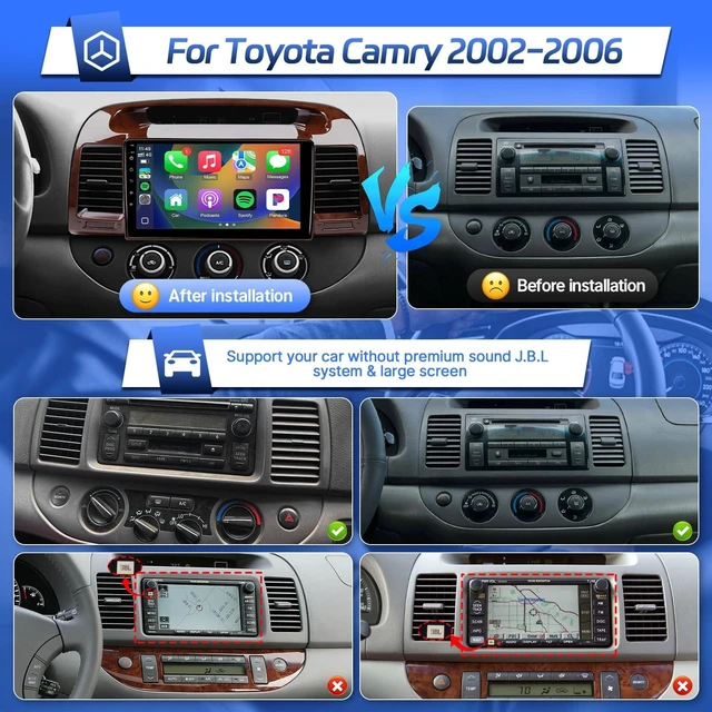 Alt view image 2 of 5 - Leadfan Linux Car Radio Upgrade for Toyota Camry 2002-2006(No J.B.L)