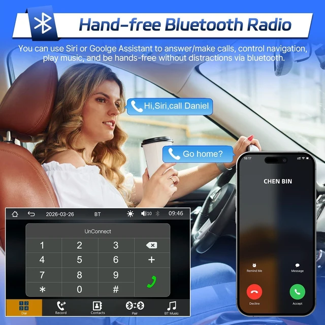 Alt view image 5 of 5 - Leadfan Linux Car Radio Upgrade for Toyota Camry 2002-2006(No J.B.L)