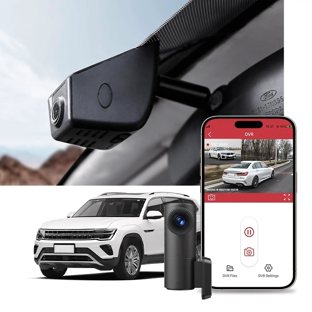 Main image of G376 4K+2K Car Dash Cam Front and Rear for Ford F-150 F-250 Raptor 2021-2025,OEM Factory Look, UHD 3840P Video, Built-in WiFi & APP,FREE128G