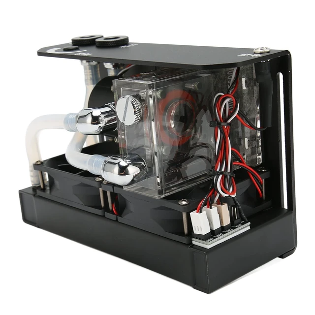Alt view image 5 of 5 - Water Cooling Pump, 600L H Fan Fan Computer CPU Cooling Pump,G1 4 Thread D Port 4Pin Mute Water Cooling Pump,CPU Liquid Cooler for Desktop Computer