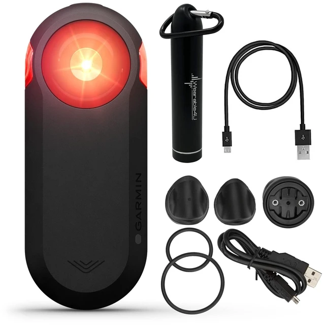 Main image of Wearable4U - Garmin Varia RTL515 Cycling Rearview Radar with Visual and Audible Alerts for Vehicles and Power Bundle