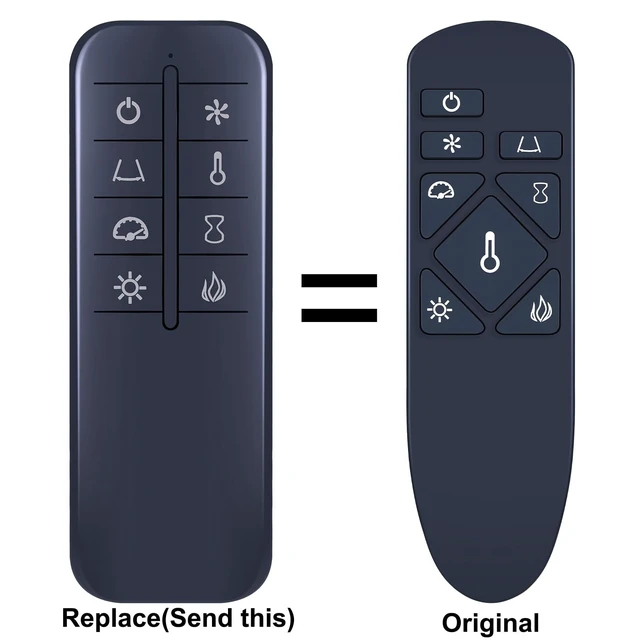 Alt view image 2 of 5 - Replacement Remote for Twin Star, TRESANTI Electric Heater Fireplace