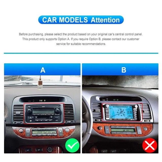 Alt view image 2 of 5 - 4G+64G Car Stereo for Toyota Camry 2000-2006 with Carplay Android Auto Double Din Radio w/9 Inch HD Touch Screen Bluetooth EQ GPS Navi WiFi FM/RDS Mirror Link SWC Backup Camera Mic