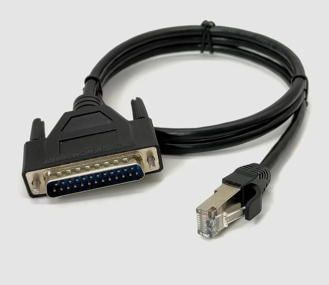 Main image of GXMRHWY DB25 Male to RJ45 Male Ethernet Modem Console Cable 1Meter