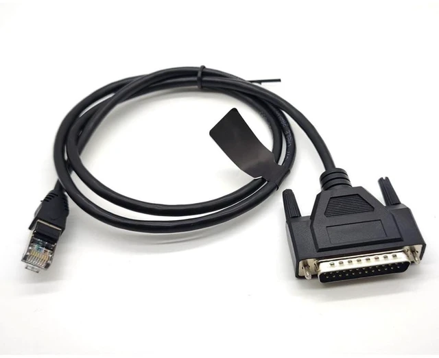 Alt view image 3 of 5 - GXMRHWY DB25 Male to RJ45 Male Ethernet Modem Console Cable 1Meter