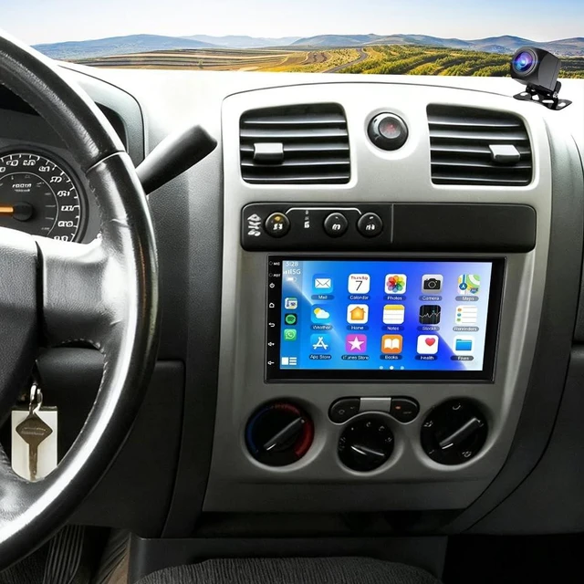 Main image of Android 14 Car Stereo for Chevy Colorado 2004-2012 Double Din with Carplay Android Auto for 04-12 Colorado Radio w/7 inch HD Touchscreen Bluetooth WiFi FM/RDS GPS Mirror Link Navi Camera SWC, 2+32G