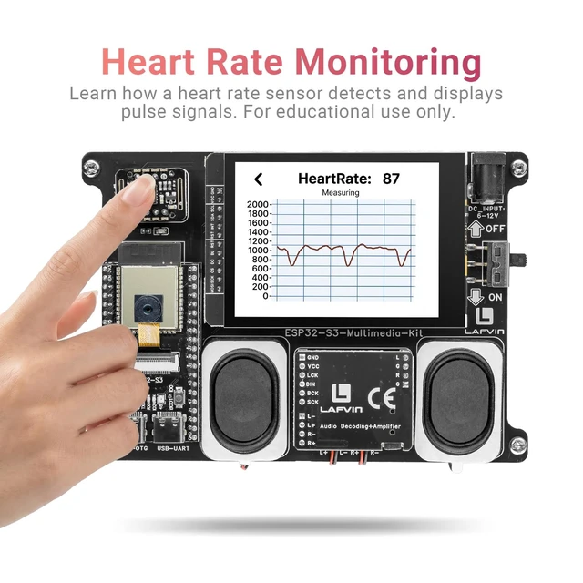 Alt view image 5 of 5 - LAFVIN ESP32-S3 Multimedia Development Kit with Detailed Tutorial