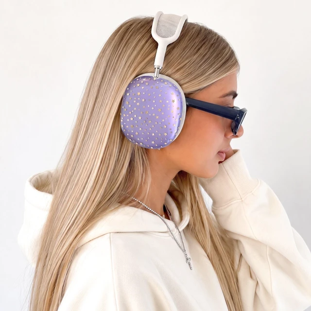 Alt view image 2 of 5 - VELVET CAVIAR Case Cover for AirPods Max 2 & 1 - Cute Protective Headphone Accesssories (Purple Stars)