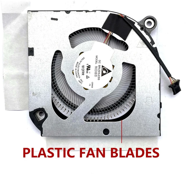 Alt view image 3 of 4 - BestParts New CPU+GPU Fan Replacement for ACER Predator Triton 300 (PT315-53) Gaming Laptop 15.6'' (Double ABS Fan Blades)
