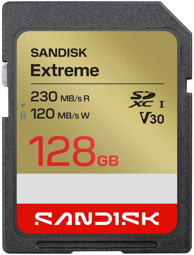 Main image of SANDISK 128GB Extreme SD Memory Card, Up to 230MB/s Read Speeds, UHS-I