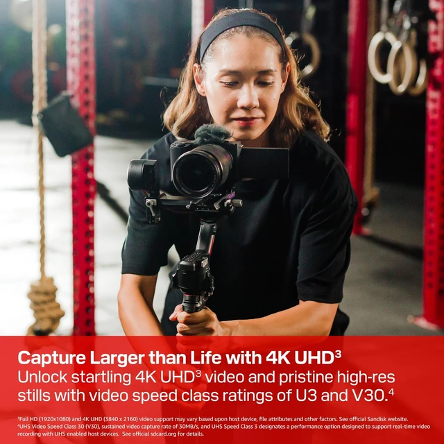 Alt view image 2 of 5 - SANDISK 128GB Extreme SD Memory Card, Up to 230MB/s Read Speeds, UHS-I
