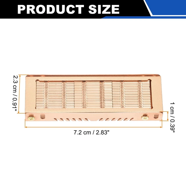 Alt view image 2 of 5 - Nexarelle M.2 2280 SSD Heatsink Cooler Copper Hard Drive Heatsink Radiator