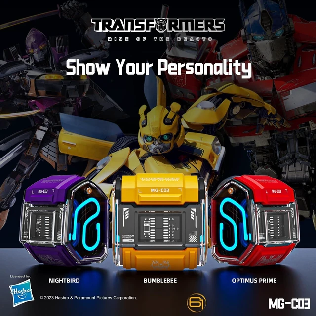 Alt view image 5 of 5 - Transformers MG-C03 Bluetooth TWS Wireless Earbuds HiFi Sound, Low Latency Gaming & Music Dual Mode Headset, Noise Cancelling, Touch Control, Long Battery Life & Charging Case (Yellow - Bumble