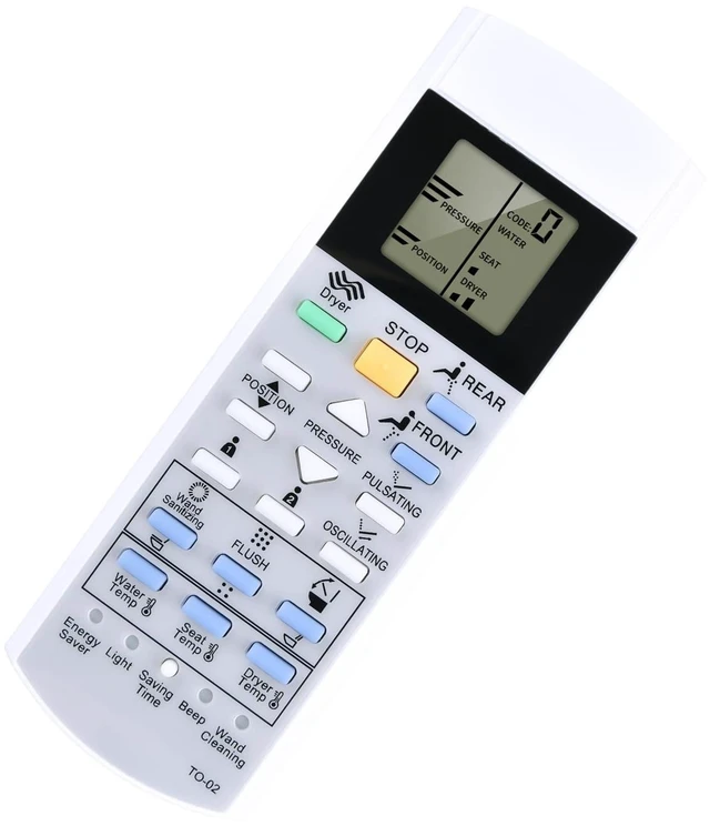 Alt view image 4 of 5 - Rankle Memory Replacement Remote Control for TOTO 700H 992WA 992M SN8732M MS989CUMFG SN992M MS992CUMFG MS902CUMFG MS903CUMFX MS8732CUMFG MS8551CUMFG MS8732CUMFG Washlet Bidet Toilet Seat