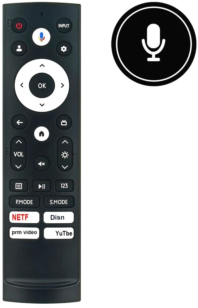 Alt view image 2 of 5 - ERF3AE90H Replace Voice Remote Control Compatible with Hisense PX2-PRO