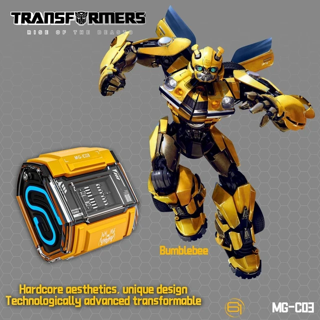 Alt view image 2 of 5 - Transformers MG-C03 Bluetooth TWS Wireless Earbuds HiFi Sound, Low Latency Gaming & Music Dual Mode Headset, Noise Cancelling, Touch Control, Long Battery Life & Charging Case (Yellow - Bumble