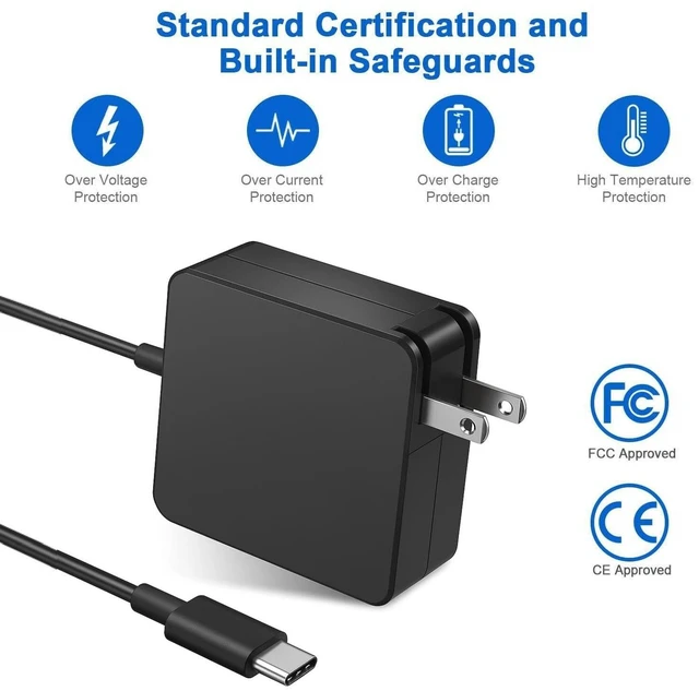 Alt view image 4 of 5 - 12V USB-C Adapter for GMKtec NucBox G2 Plus G5 KB1 G2 KB5 NucBox 5 Mini PC