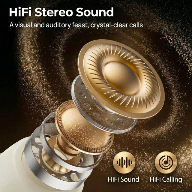 Alt view image 3 of 5 - Invisible Sleep Earbuds, Mini Wireless Bluetooth Earbuds for Side Sleepers, Ultra-Light Ergonomic Design, Smart Touch Control, Auto Pairing, IPX5 Waterproof, Deep Bass Stereo HeadphonesDeep Whi